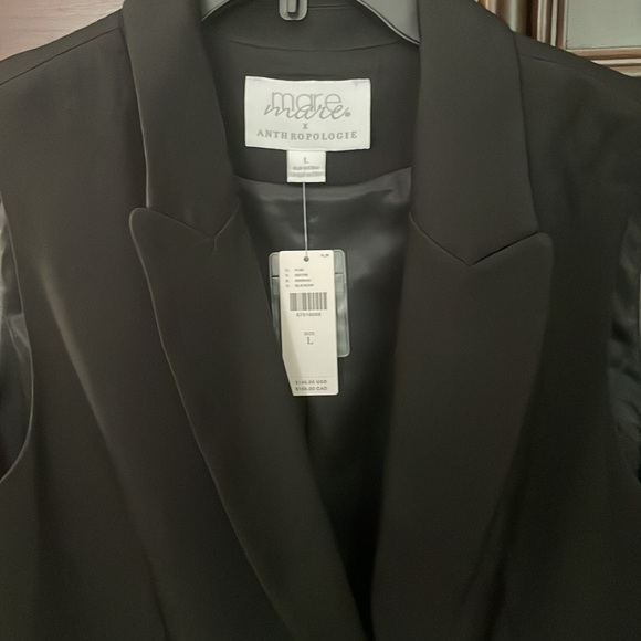 NWT $148 Anthropologie Mare Mare Blazer Dress LBD Cocktail sz L - Picture 7 of 8